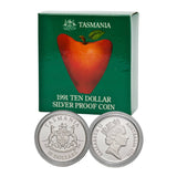 Australia Tasmania 1991 $10 Silver Proof Coin