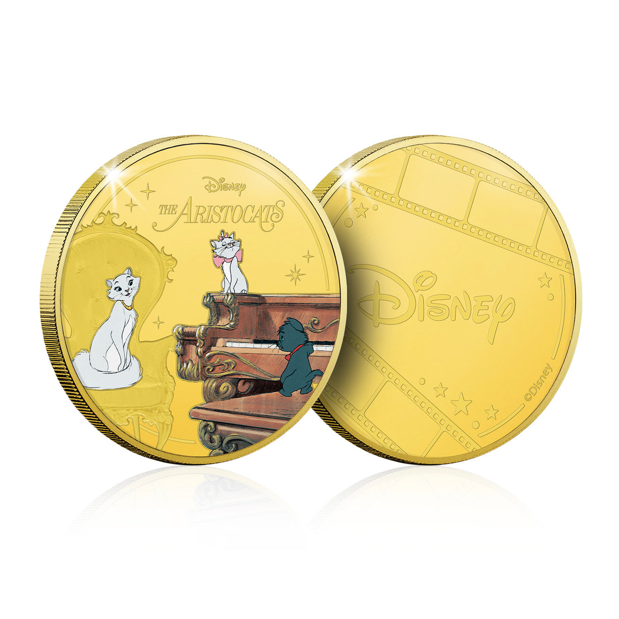 The Official Magic of Disney The Aristocats Gold-plated Prooflike Commemorative