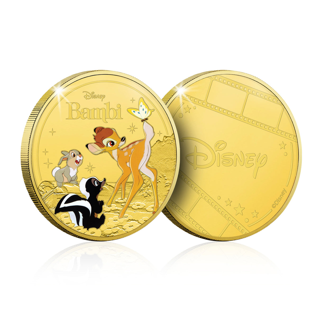 The Official Magic of Disney Bambi Gold-plated Prooflike Commemorative