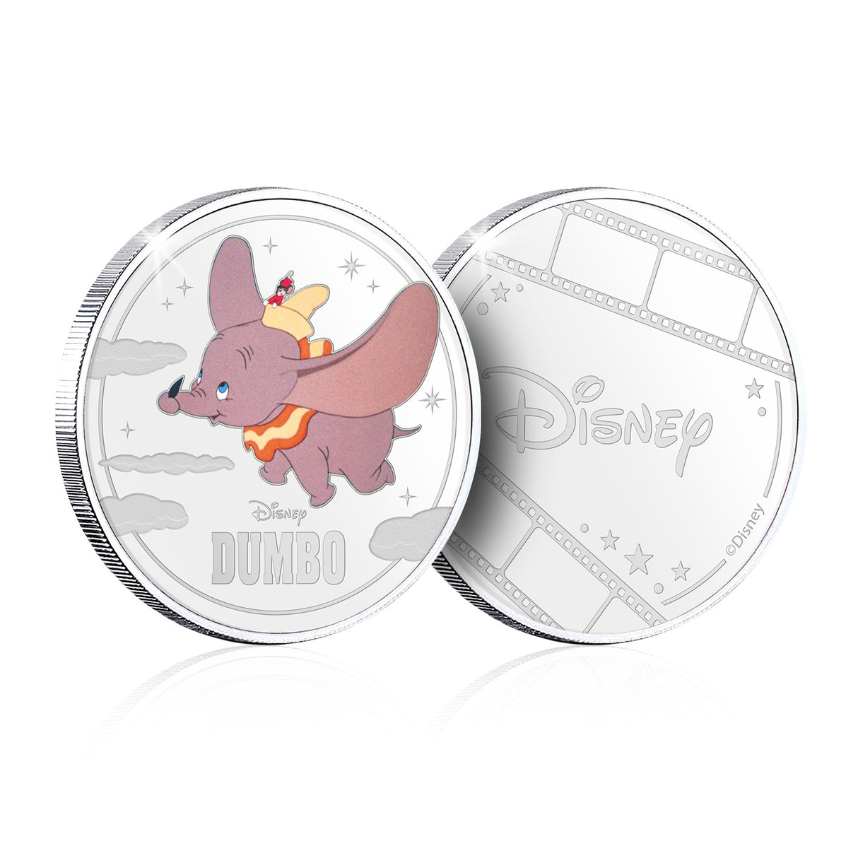 The Official Magic of Disney Dumbo 80th Anniversary Silver-plated Prooflike Commemorative