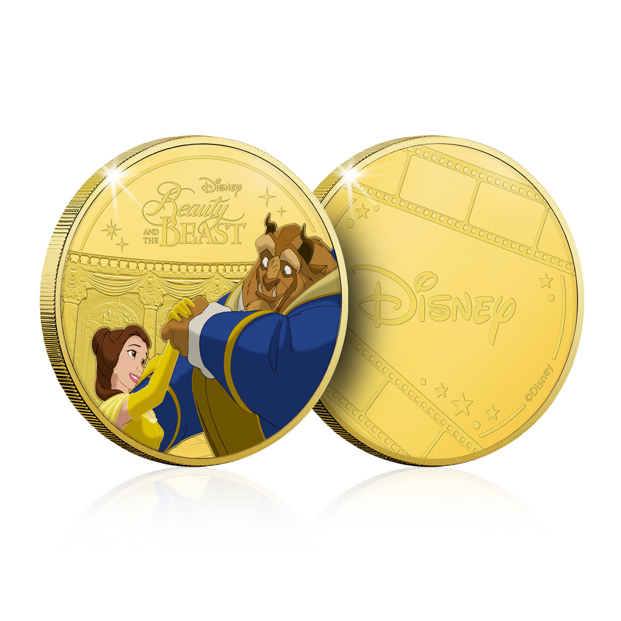 The Official Magic of Disney Beauty and the Beast 30th Anniversary Gold-plated Prooflike Commemorative