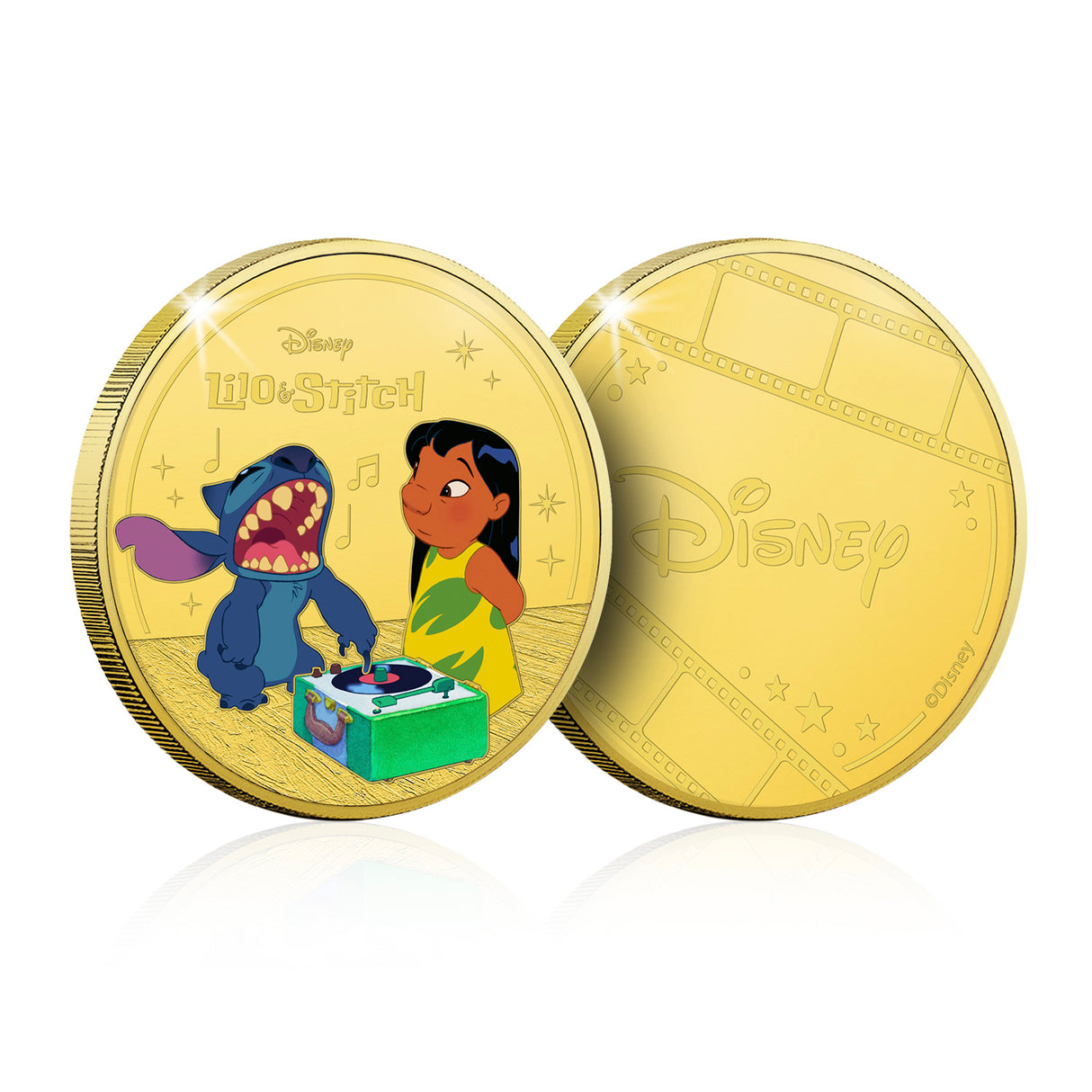 The Official Magic of Disney Lilo & Stitch Gold-plated Prooflike Commemorative