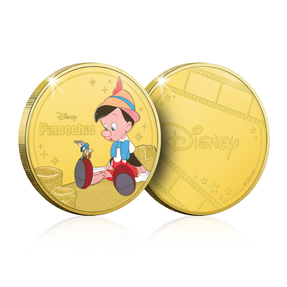 The Official Magic of Disney Pinocchio Gold-plated Prooflike Commemorative