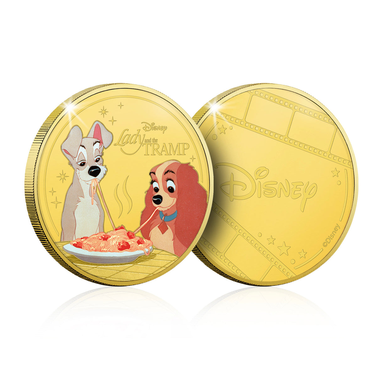 The Official Magic of Disney Lady and the Tramp Gold-plated Prooflike Commemorative