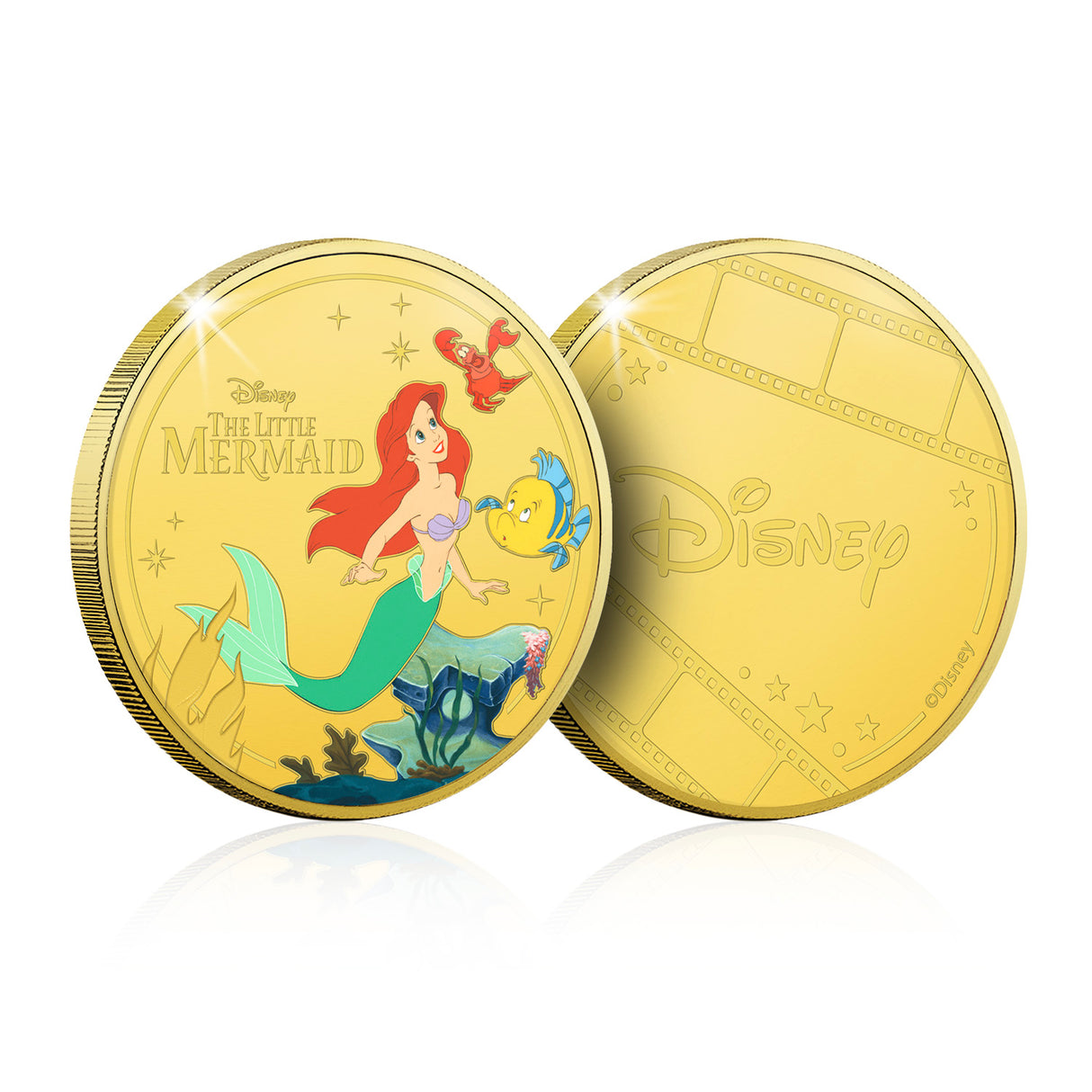 The Official Magic of Disney The Little Mermaid Gold-plated Prooflike Commemorative