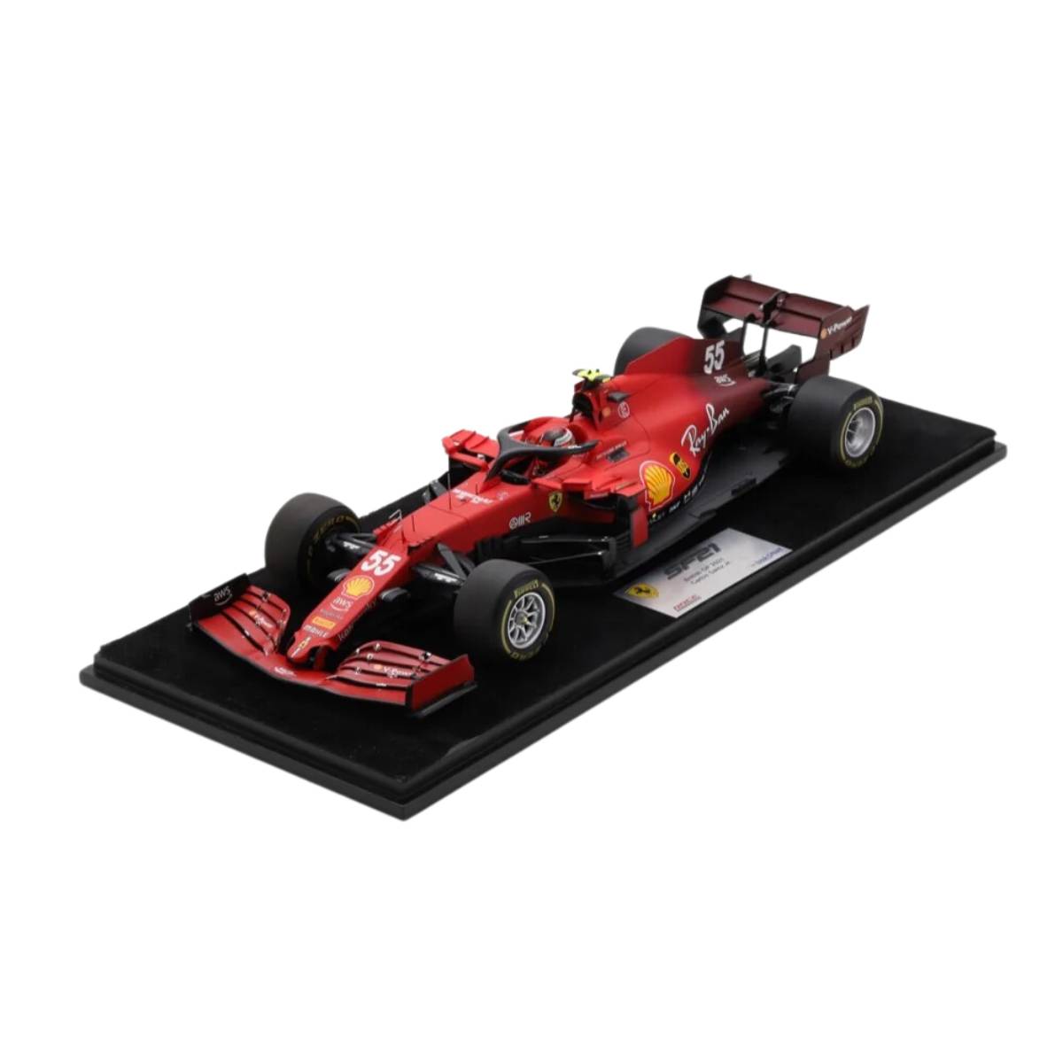 Ferrari F1 SF21 - #55 Carlos Sainz Jr - 2021 British GP - 1:18 Model Car