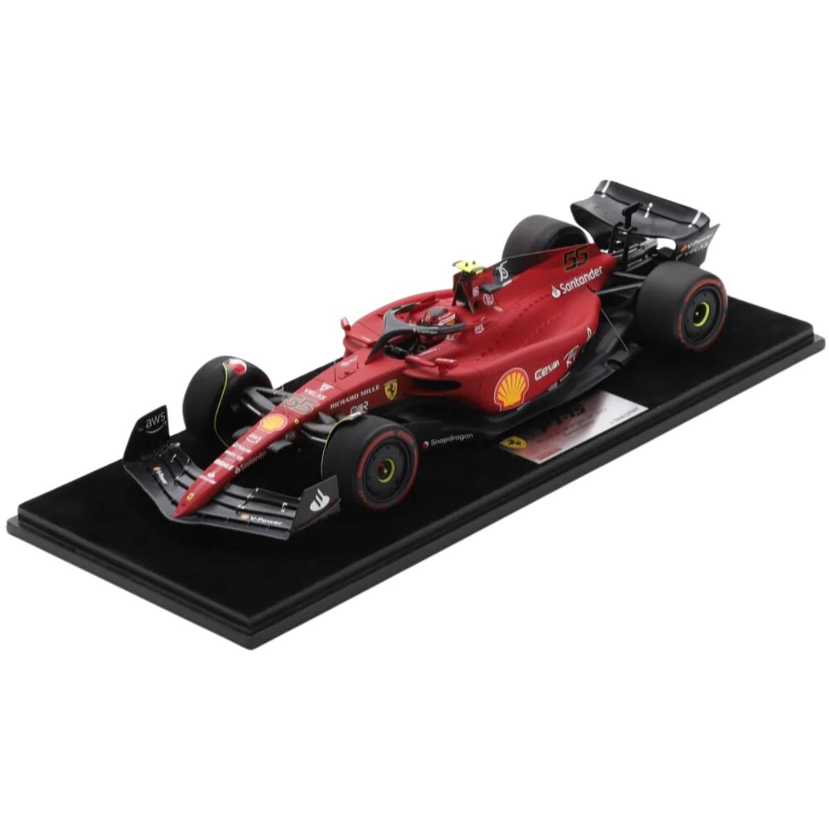 Ferrari F1-75 No.55 Winner Great Britain GP 2022 - Carlos Sainz Jr. - 1:18 Scale Resin Model Car