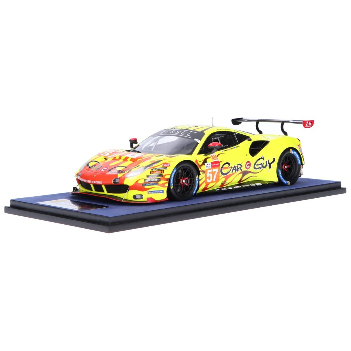 Ferrari 488 GTE EVO No.57 - Kessel Racing - 24H Le Mans 2021 - T. Kimura - S. Aandrews - M. Jensen - 1:18 Scale Resin Model Car