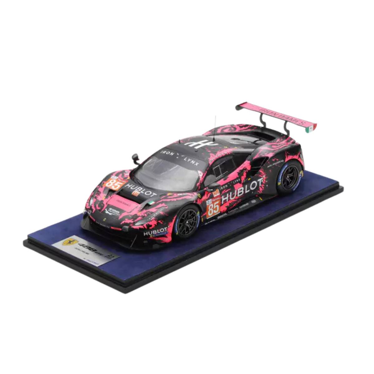 Ferrari 488 GTE EVO No.85 - Iron Lynx - 24H Le Mans 2021 - R. Frey - S. Bovy - M. Gatting - 1:18 Scale Resin Model Car