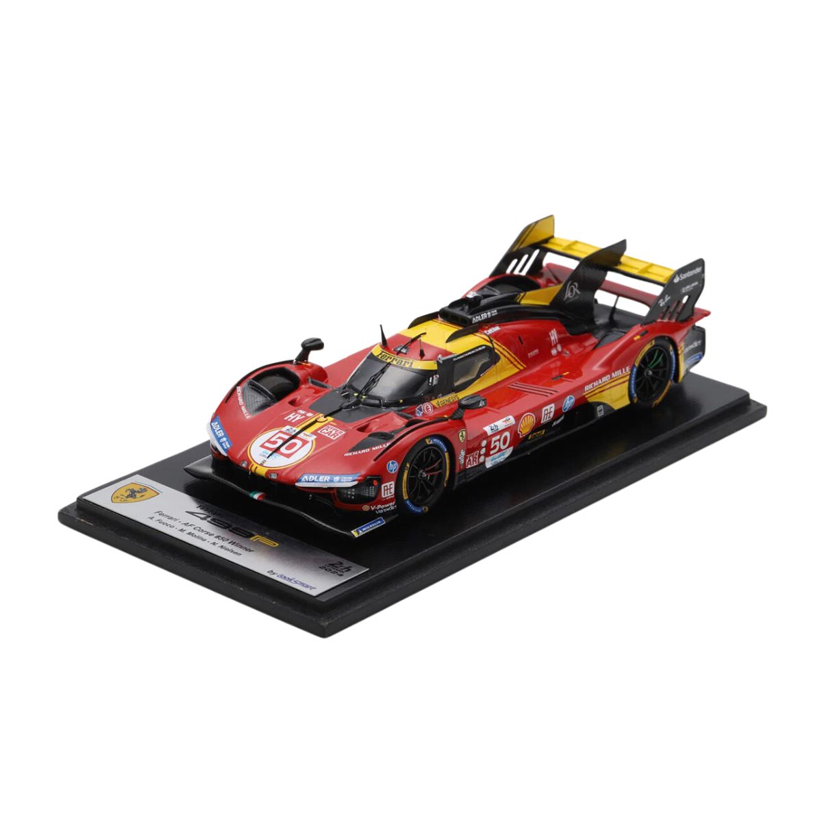 Ferrari 499P No.50 Ferrari AF Corse  - Winner Le Mans 24H 2024 - A. Fuoco - M. Molina - N. Nielsen - 1:18 Scale Resin Model Car