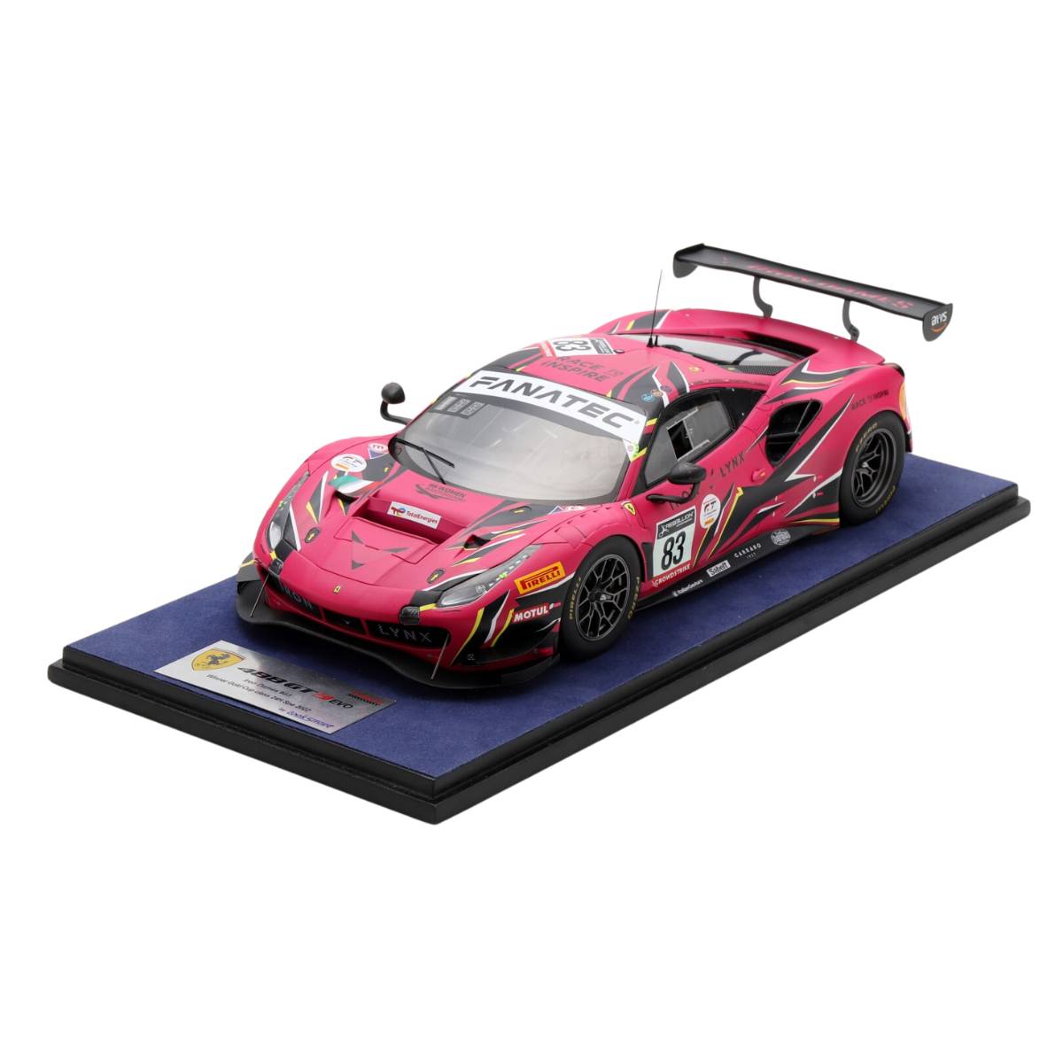 Ferrari 488 GT3 No.83 Iron Dames - Winner Gold Cup class 24H Spa 2022 - D. Pin - R. Frey - S. Bovy - M. Gatting - 1:18 Scale Resin Model Car