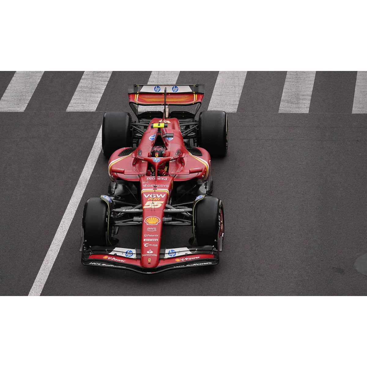 Ferrari SF-24 No.55 3rd Monaco GP 2024 - Carlos Sainz - 1:18 Scale Resin Model Car