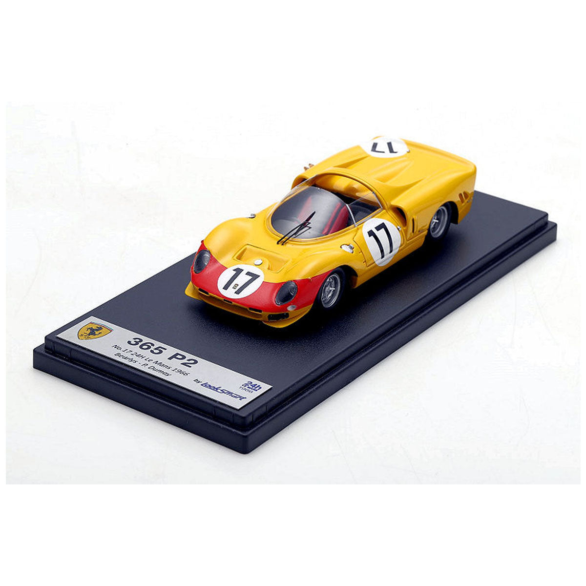 Ferrari 365 P2 No.17 24H Le Mans 1966 - Beurlys Pierre Dumay - 1:43 Scale Resin Model Car