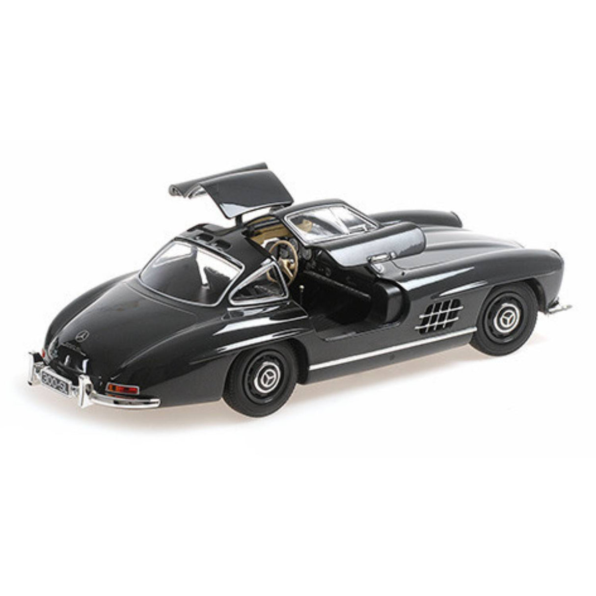 MERCEDES-BENZ 300 SL (W198) - 1955 - DARK GREY - 1:18 Scale Diecast Model Car