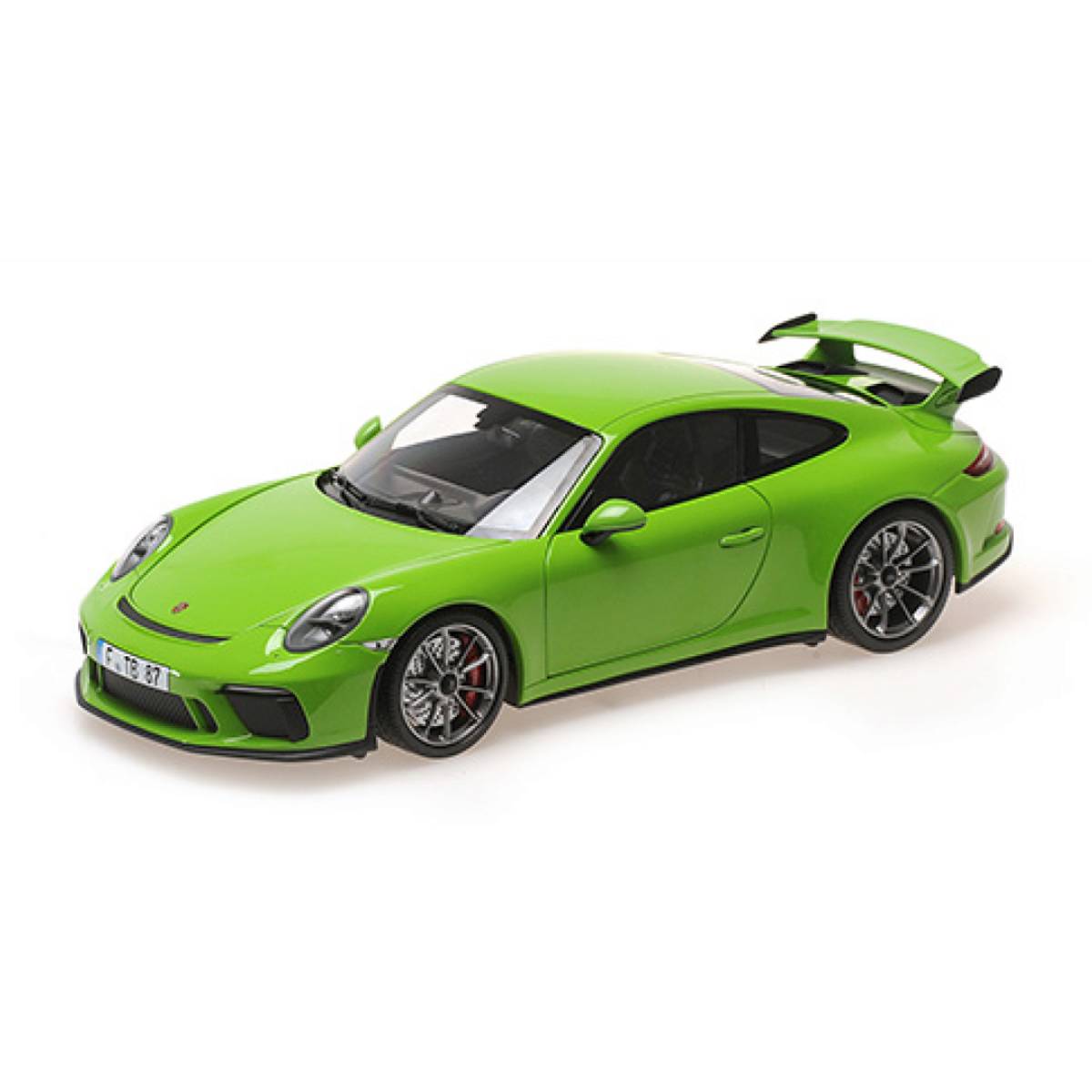 PORSCHE 911 GT3 - 2018 - YELLOW/GREEN (SHMEE150) - 1:18 Scale Diecast Model Car