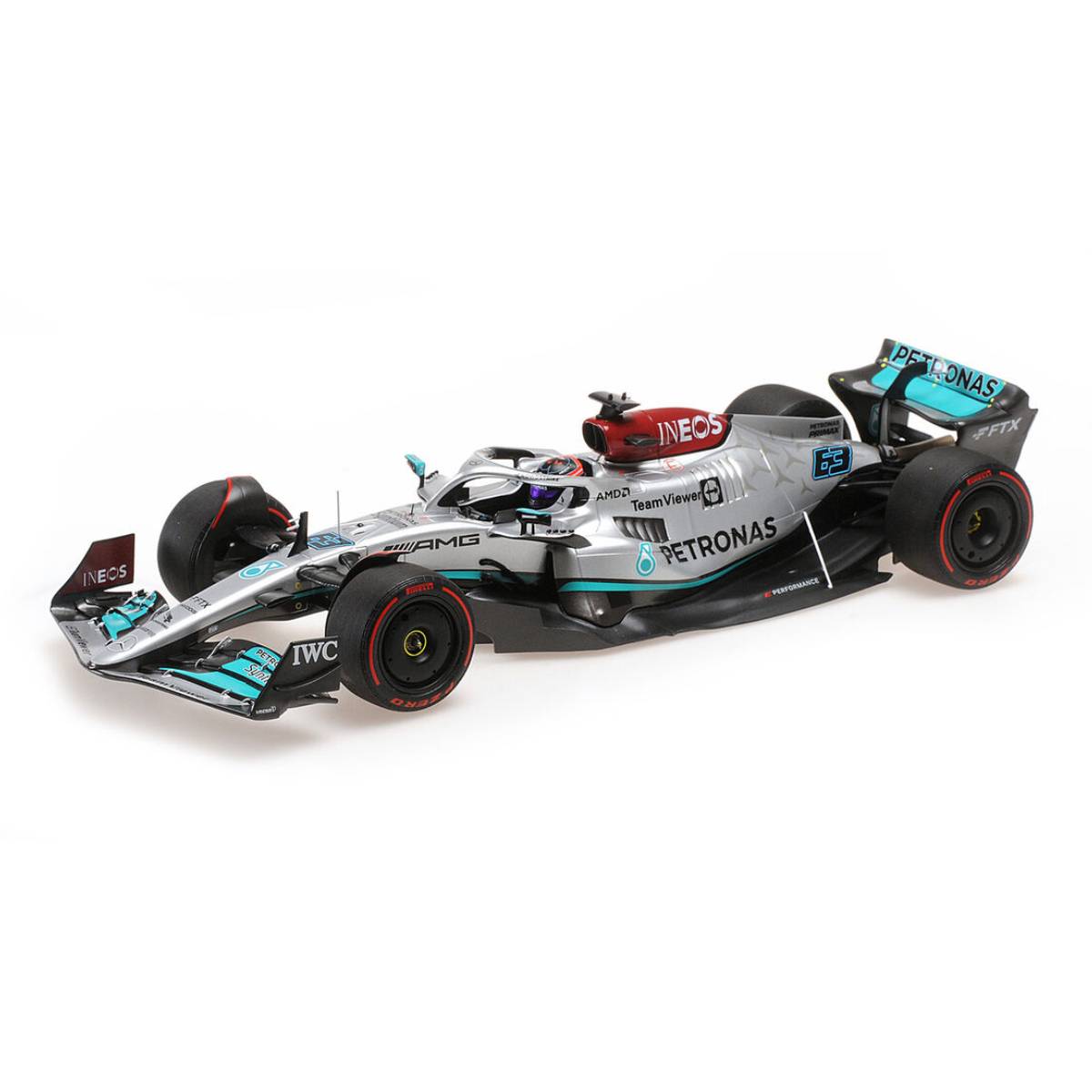 MERCEDES-AMG PETRONAS FORMULA ONE TEAM F1 W13 E PERFORMANCE - GEORGE RUSSELL - 2022  - 1:18 Scale Diecast Model Car