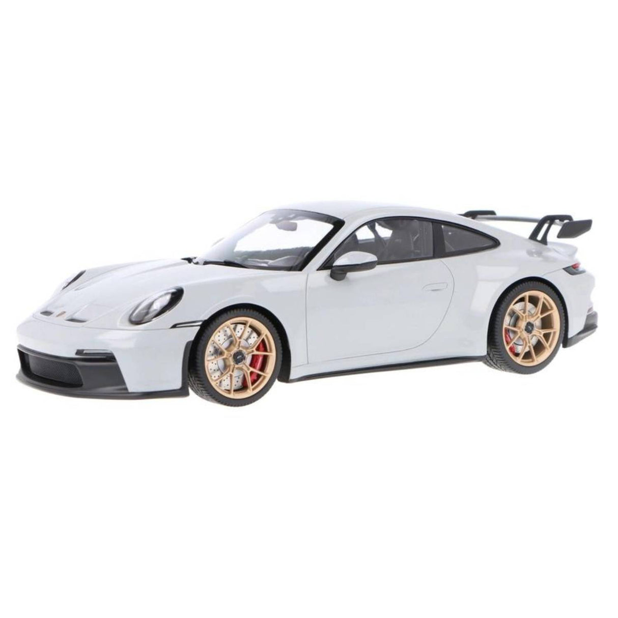 PORSCHE 911 (992) GT3 - 2021 - CHALK/ GOLD WHEELS - 1:18 Scale Resin Model Car