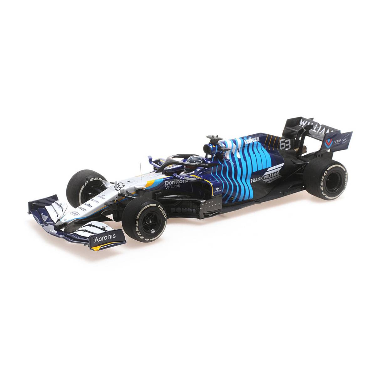 WILLIAMS RACING MERCEDES FW43B - GEORGE RUSSELL - SAUDI ARABIAN GP 2021  - 1:18 Scale Resin Model Car