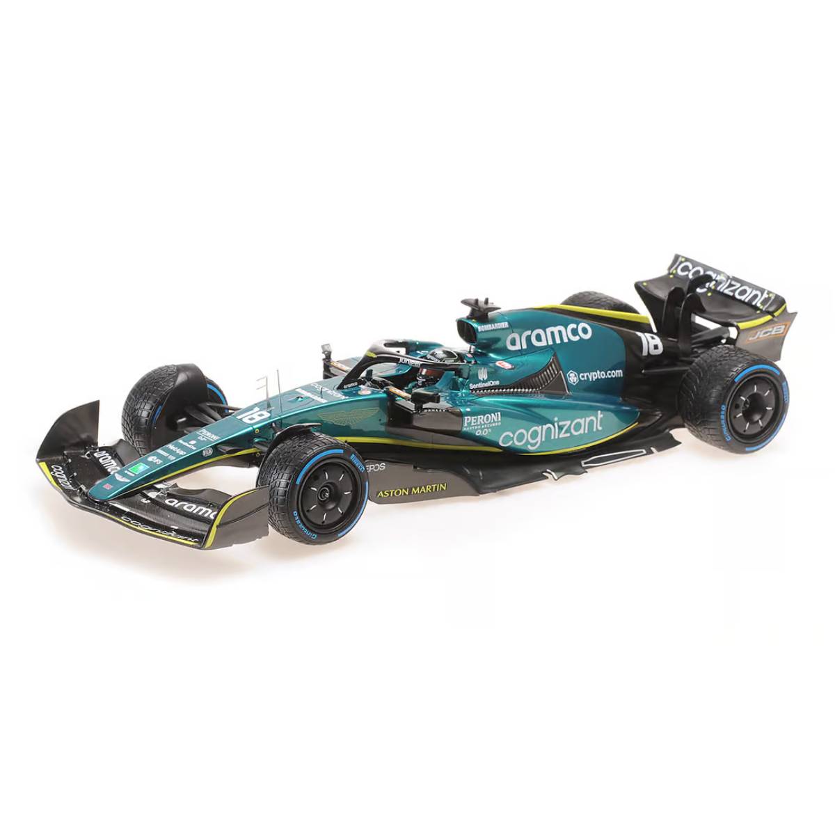 ASTON MARTIN ARAMCO COGNIZANT FORMULA ONE TEAM AMR22 - LANCE STROLL - BAHRAIN GP 2022  - 1:18 Scale Resin Model Car