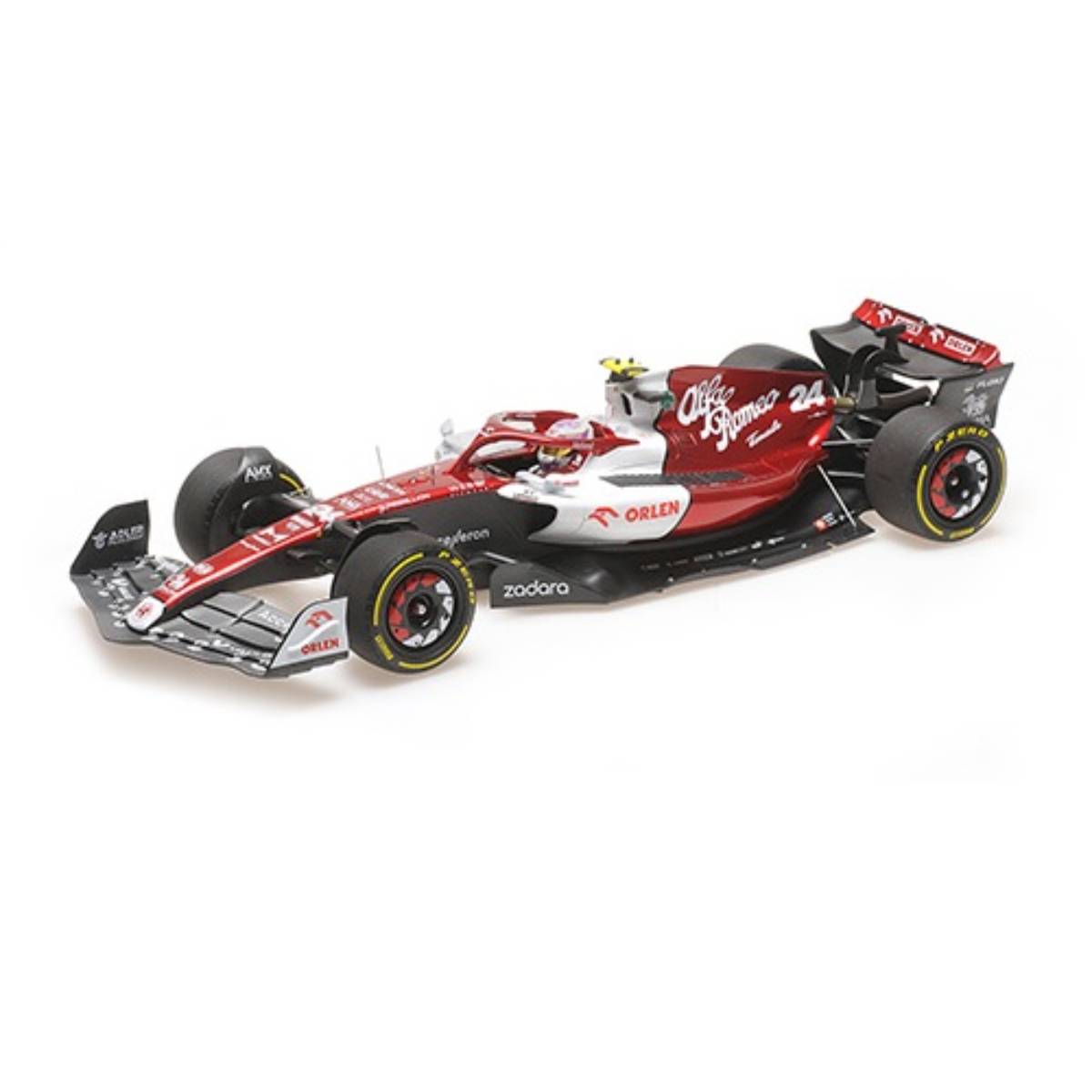 ALFA ROMEO F1 REAM ORLEN C42 - GUANYU ZHOU - BAHRAIN GP 2022  - 1:18 Scale Resin Model Car