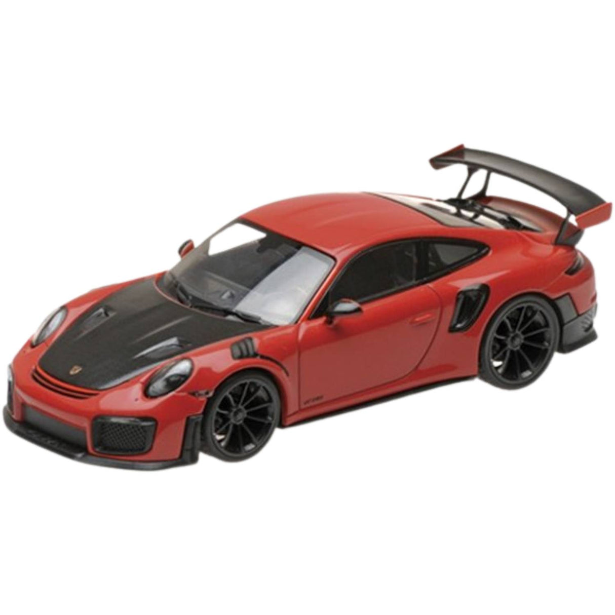 PORSCHE 911 (991.2) GT2RS - 2018 - RED W/ BLACK WHEELS - 1:18 Scale Diecast Model Car