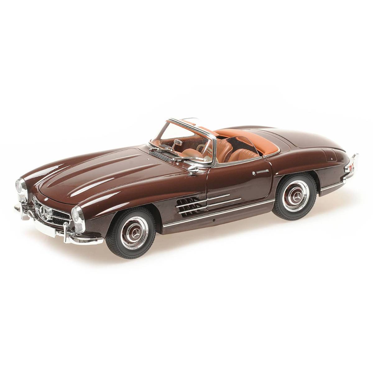 MERCEDES-BENZ 300 SL ROADSTER (W198) - 1957 - DARK RED - 1:18 Scale Diecast Model Car