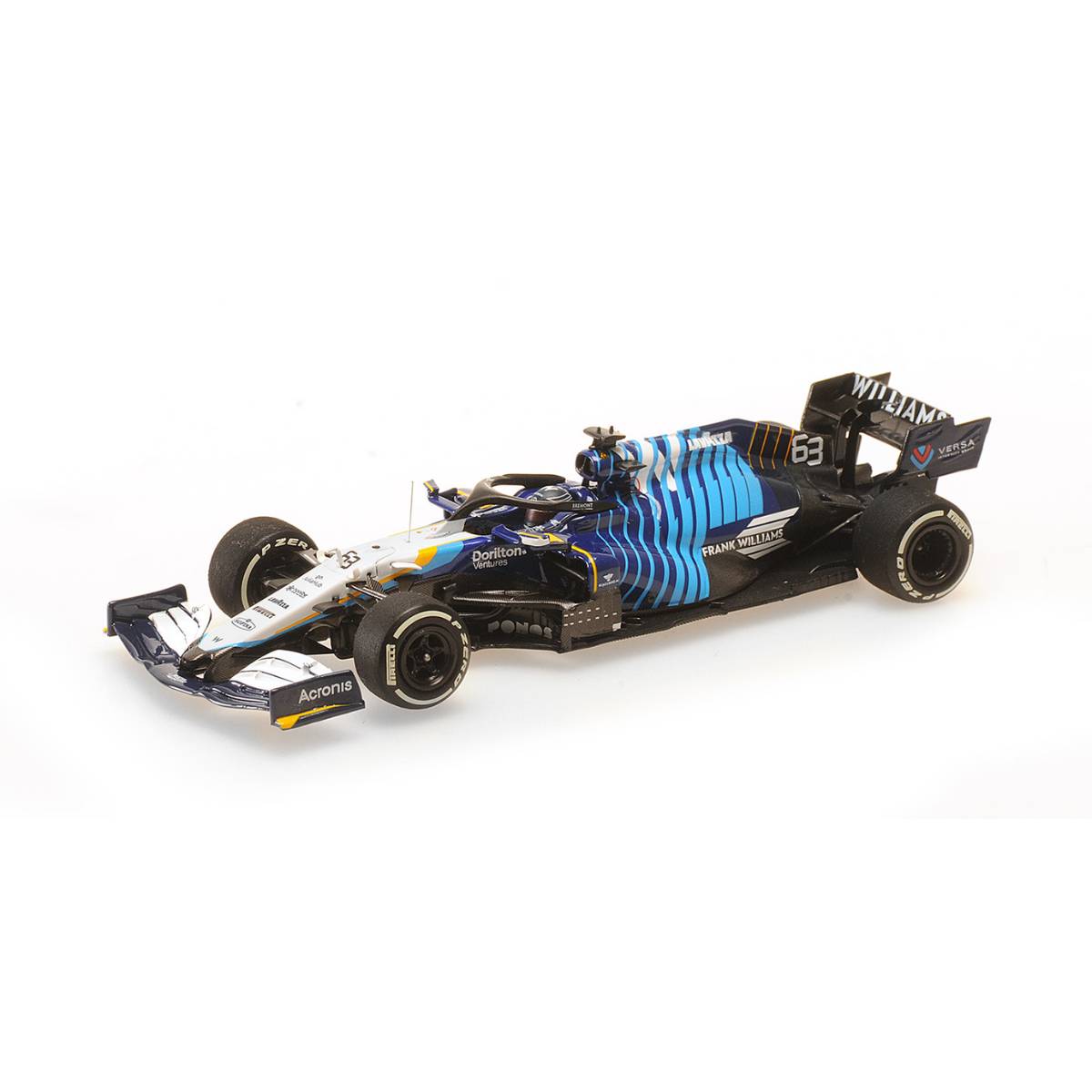 WILLIAMS RACING MERCEDES FW43B - GEORGE RUSSELL - SAUDI ARABIAN GP 2021  - 1:43 Scale Resin Model Car