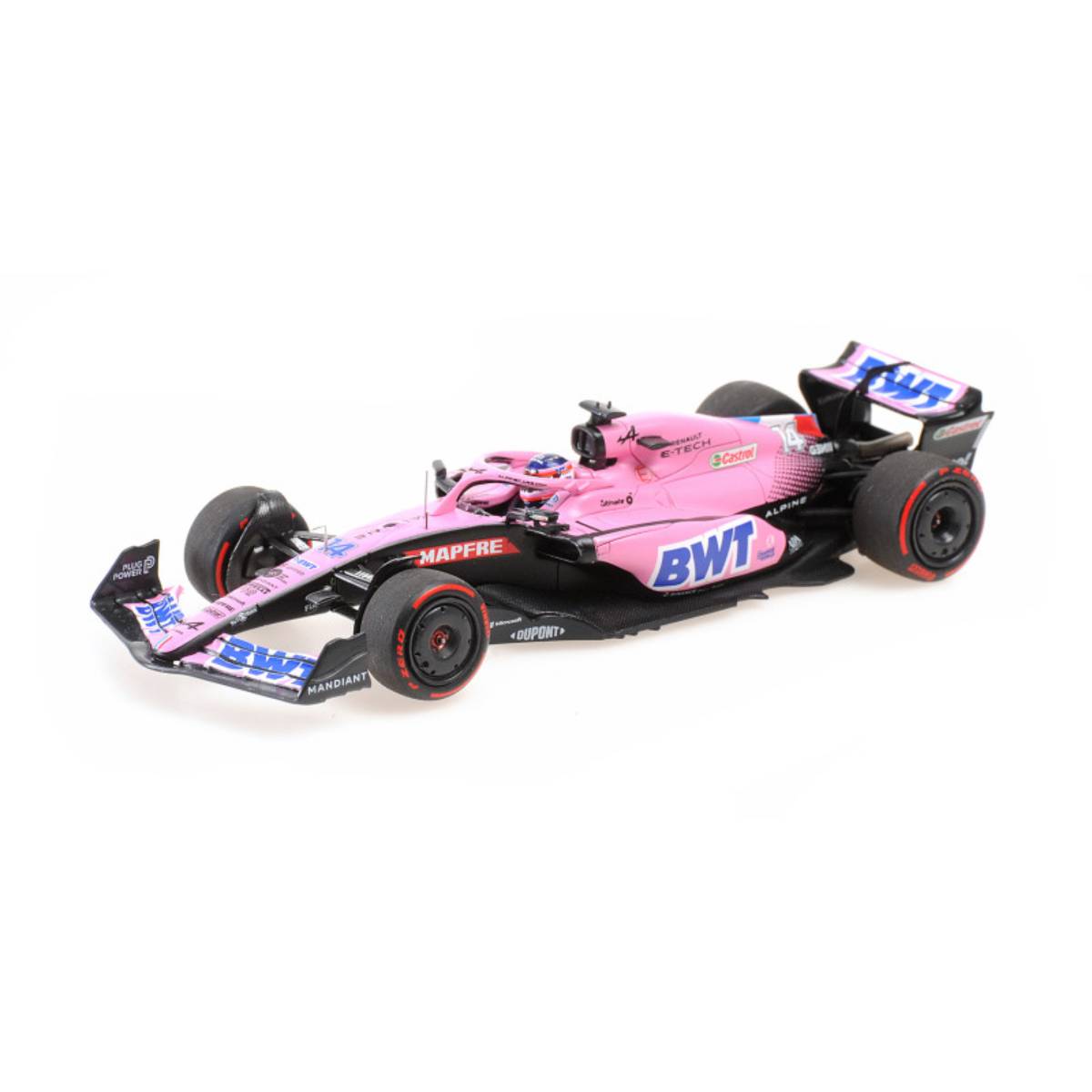 BWT ALPINE F1 TEAM A522 - FERNANDO ALONSO - BAHRAIN GP 2022  - 1:43 Scale Resin Model Car