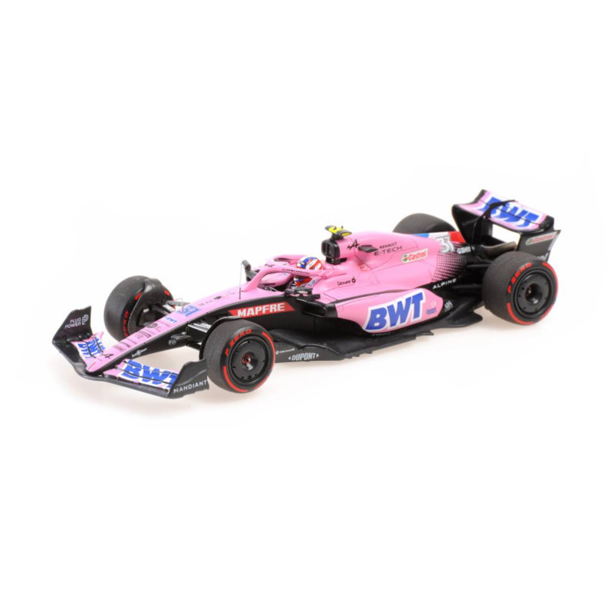 BWT ALPINE F1 TEAM A522 - ESTEBAN OCON - BAHRAIN GP 2022  - 1:43 Scale Resin Model Car