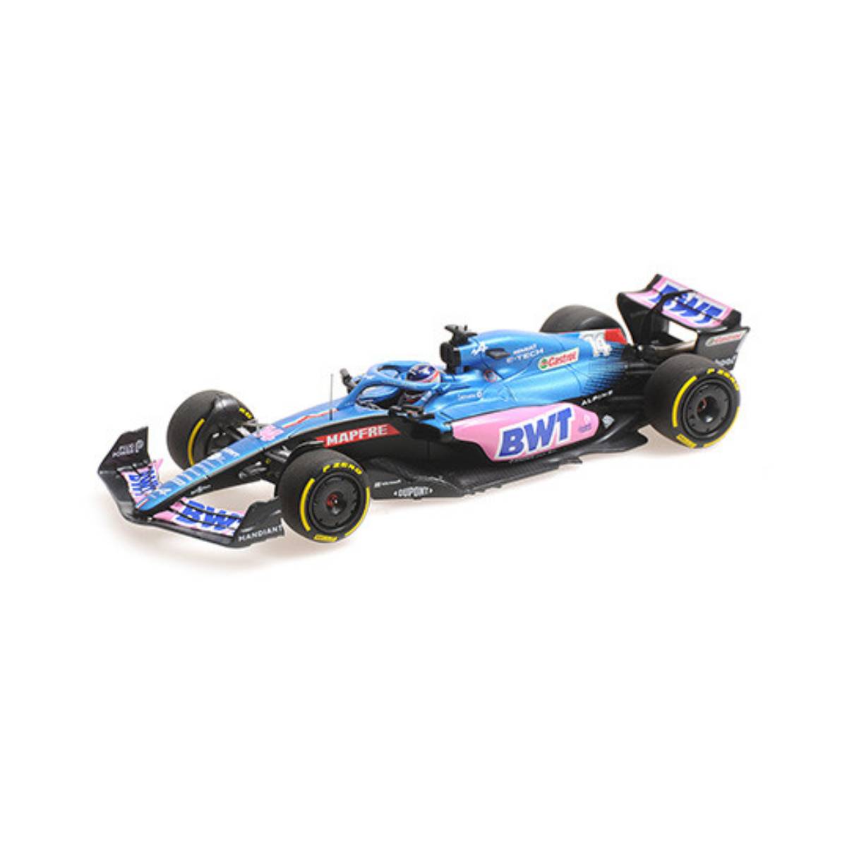 BWT ALPINE F1 TEAM A522 - FERNANDO ALONSO - AUSTRALIAN GP 2022 - 1:43 SCALE MODEL CAR