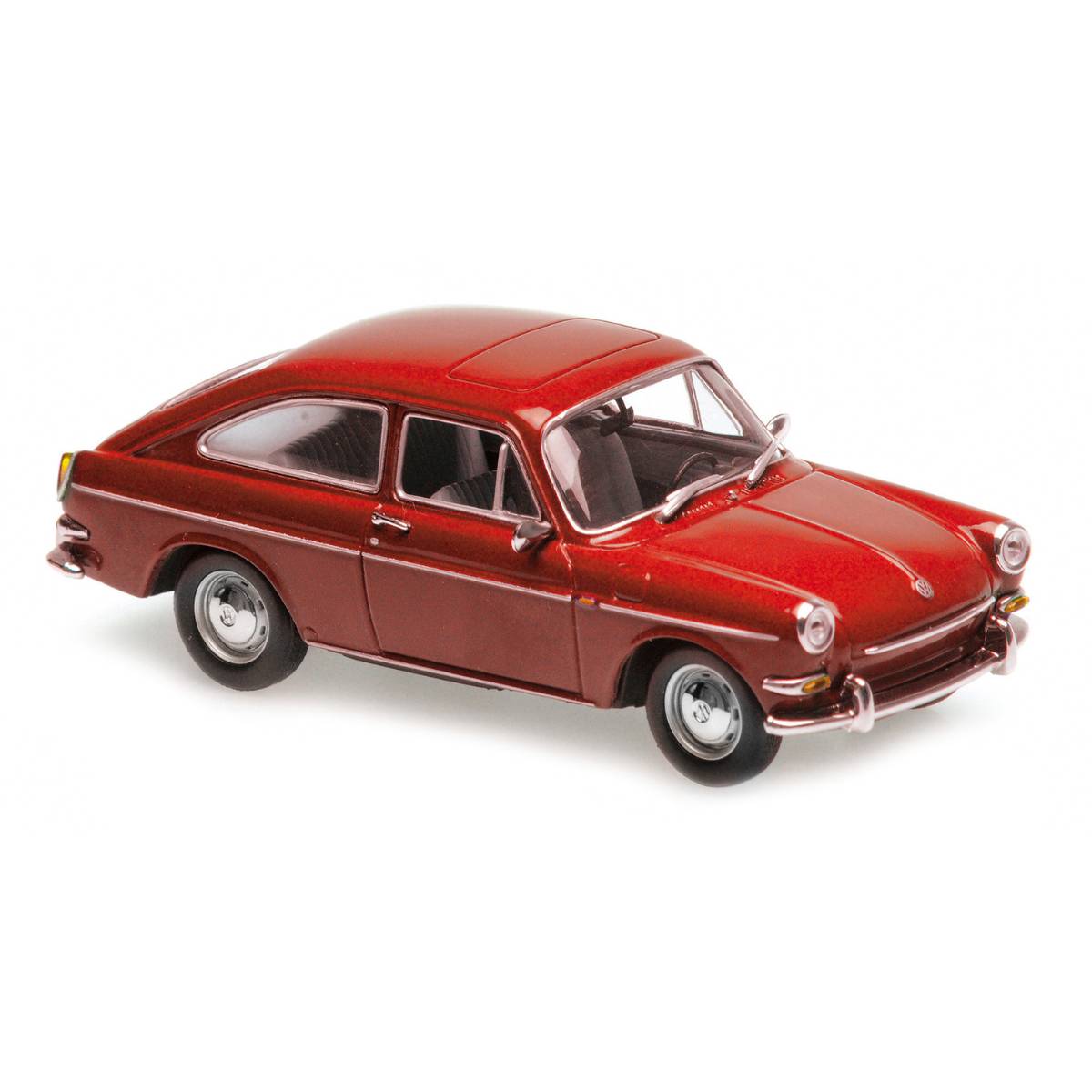 VOLKSWAGEN 1600 TL - 1966 - RED - 1:43 Scale Diecast Model Car