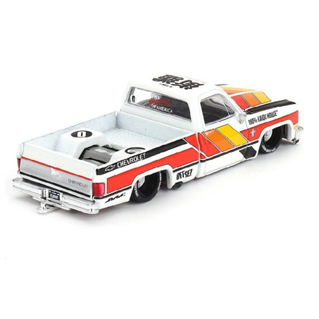 Chevrolet Silverado KAIDO WORKS V1 - White - 1:64 Diecast Model Car