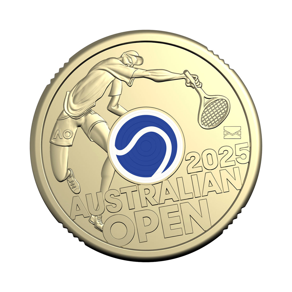 Australia Men's Australian Open 2025 $2 Privymark Uncirculated Coin