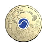 Australia Men's Australian Open 2025 $2 Privymark Uncirculated Coin