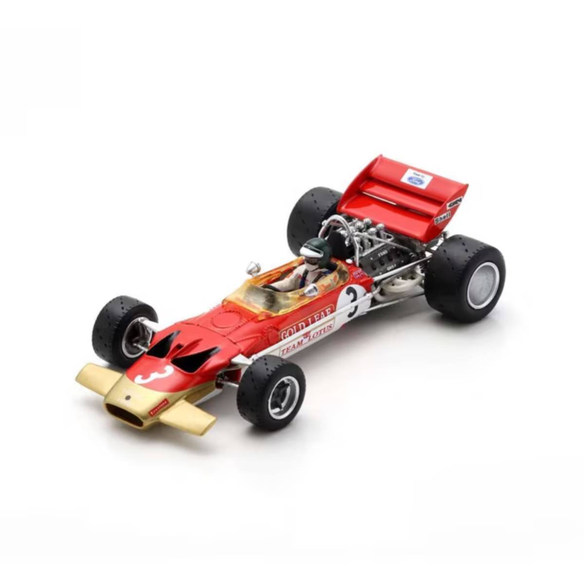 Lotus 49C No.3 Winner Monaco GP 1970 - Jochen Rindt - With Acrylic Cover - 1:18 Scale Resin Model Car