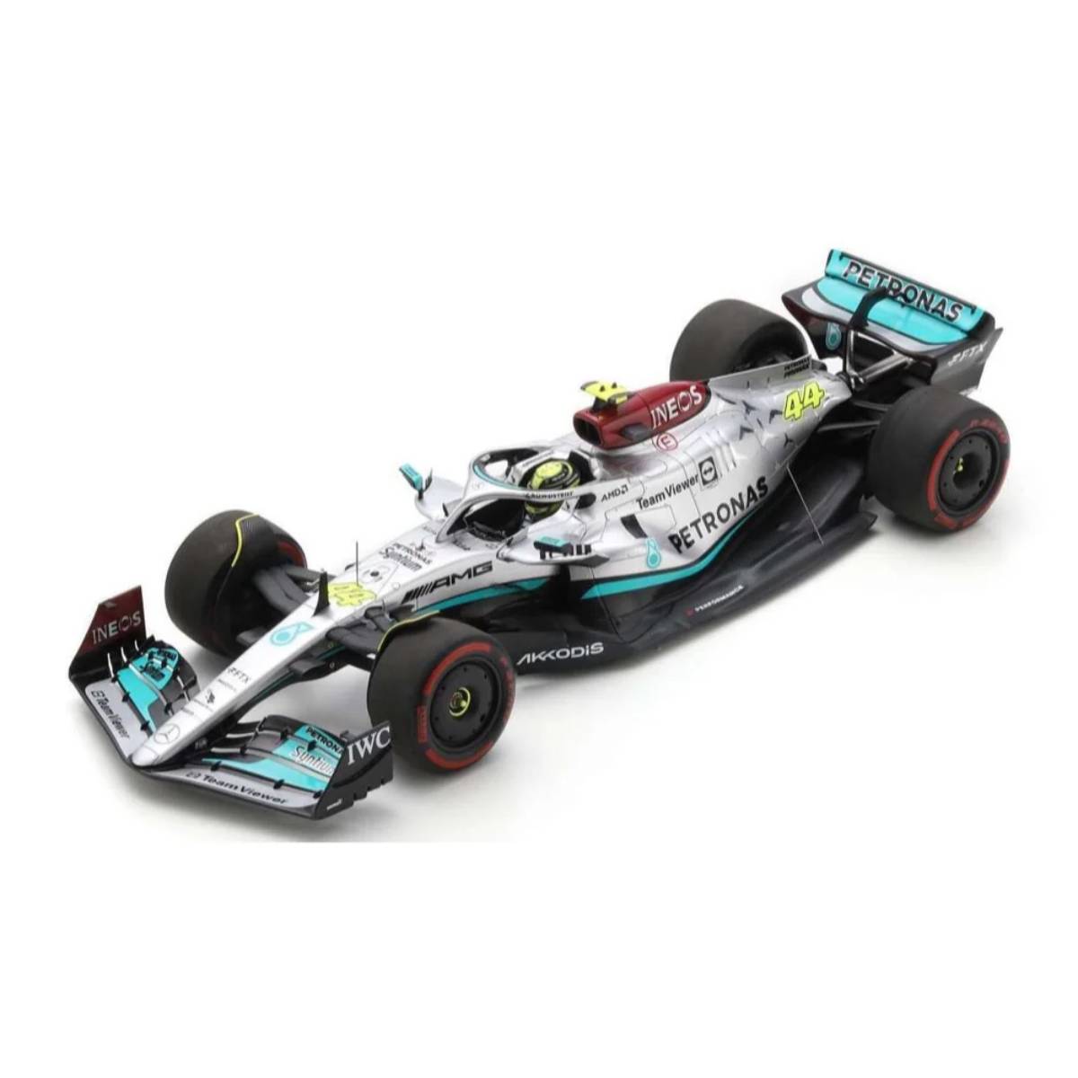 Mercedes-AMG Petronas F1 W13 E Performance No.44 Mercedes-AMG Petronas F1 Team - 3rd Bahrain GP 2022 - Lewis Hamilton - 1:18 Scale Resin Model Car