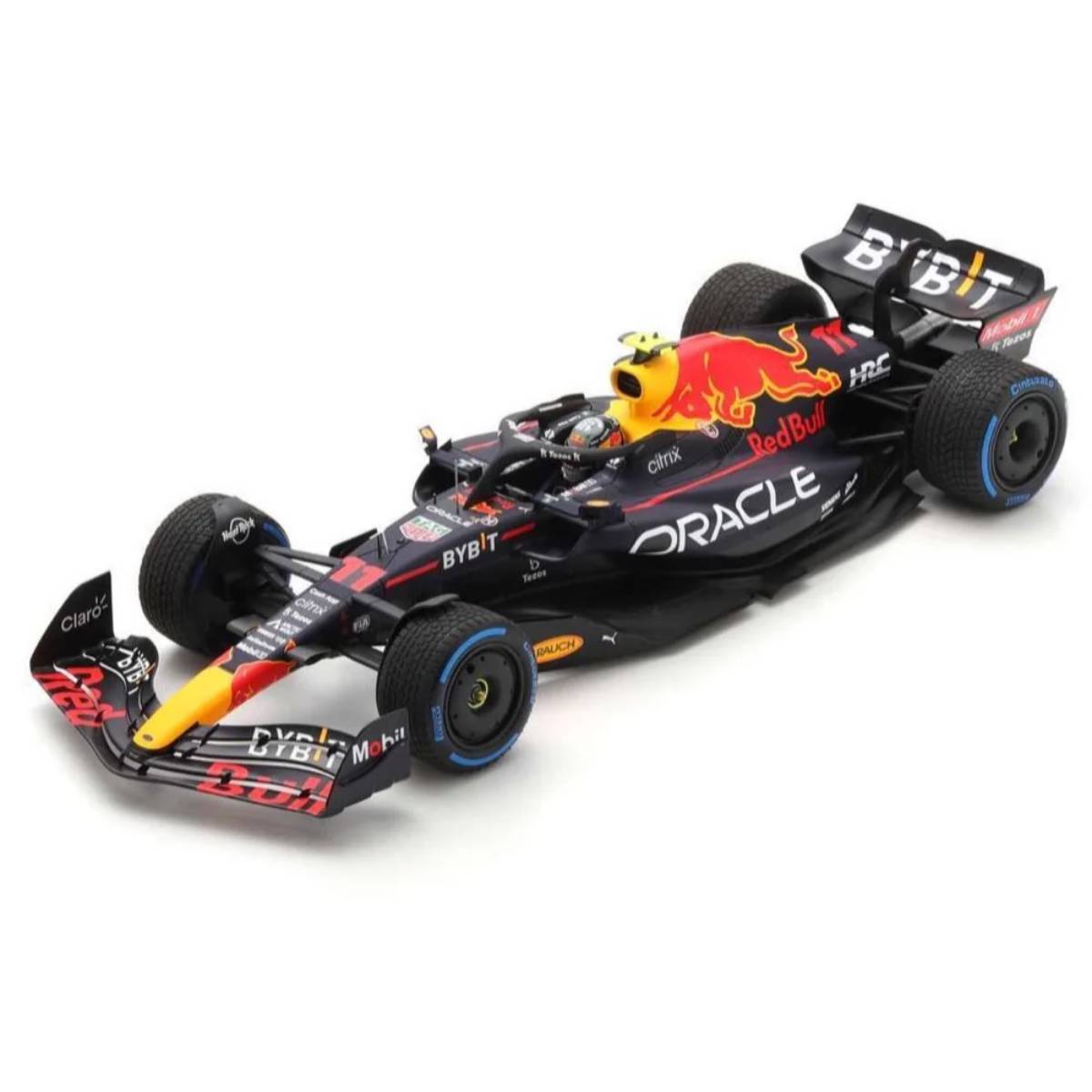 Oracle Red Bull Racing RB18 No.11 Oracle Red Bull Racing - Winner Monaco GP 2022 - Sergio PÃ©rez.  With Acrylic Cover - 1:18 Scale Resin Model Car