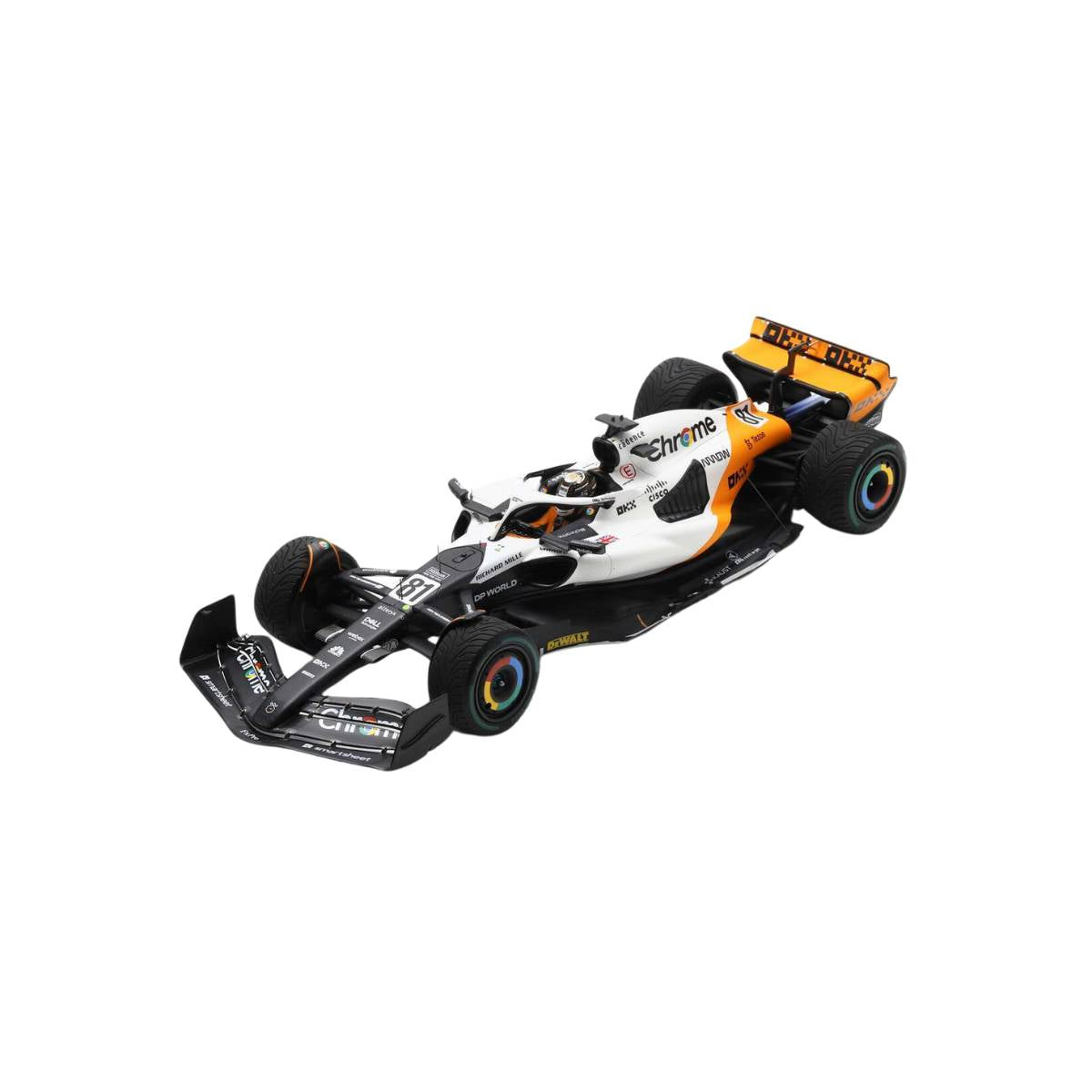 McLaren MCL60 No.81 - Oscar Piastri - 10th Monaco GP 2023 - 1:18 Scale Model Car