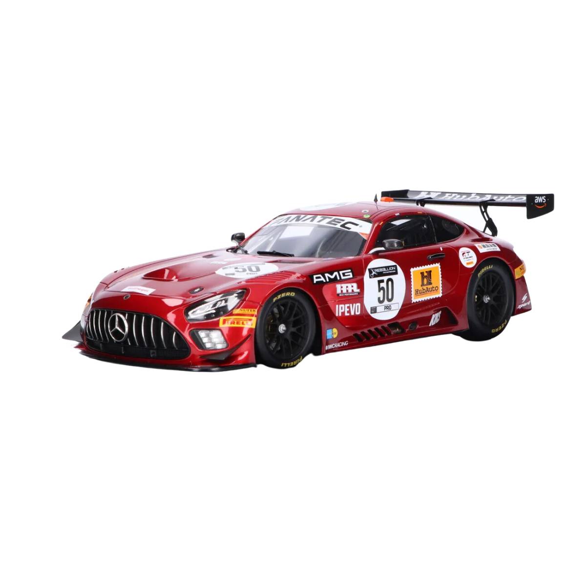 Mercedes-AMG GT3 No.50 Hub Auto - 24H Spa 2021 - N. Catsburg - M. Buhk - M. Gotz - 1:18 Scale Model Car