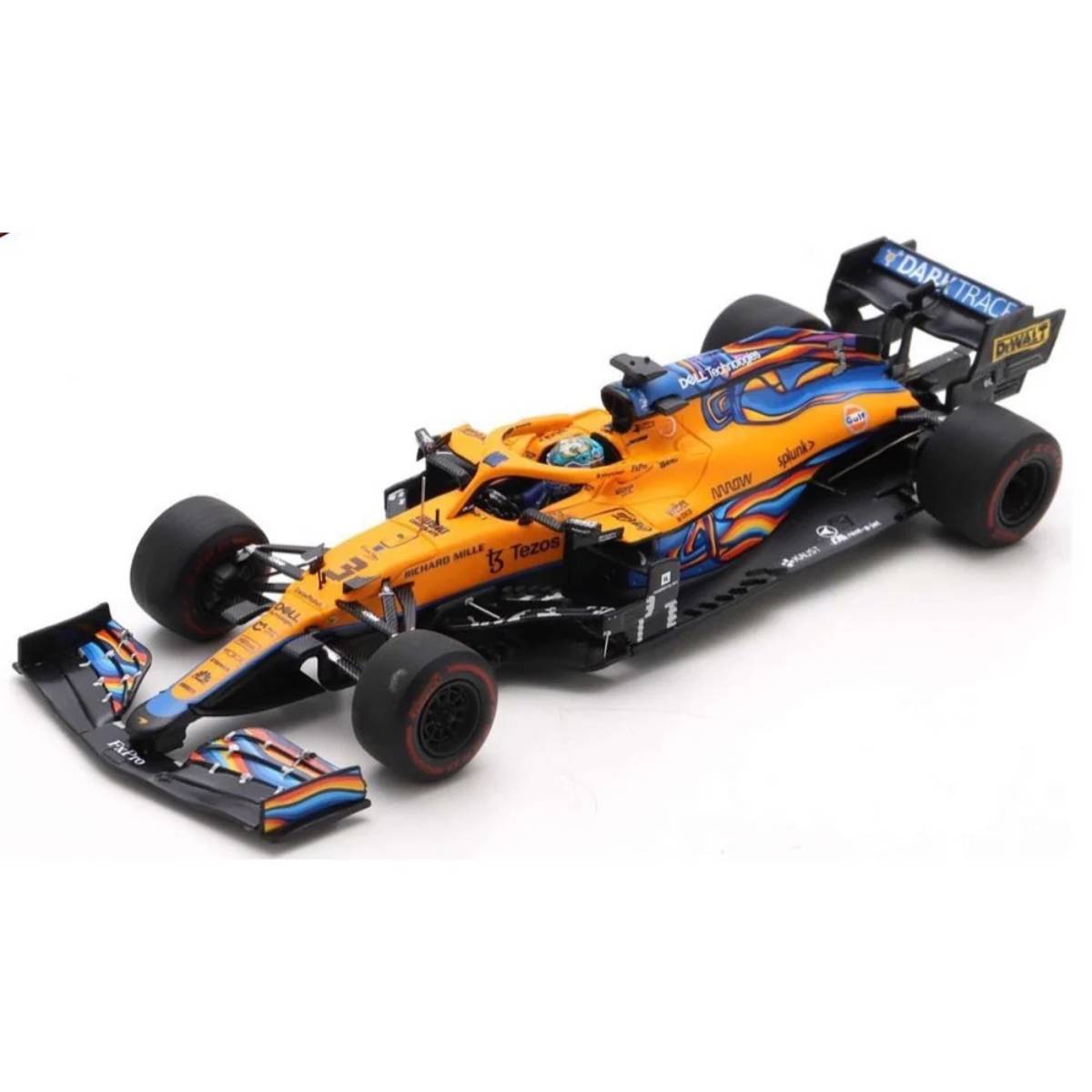 McLaren MCL35M No.3 McLaren - Abu Dhabi GP 2021  - Daniel Ricciardo - 1:43 Scale Resin Model Car