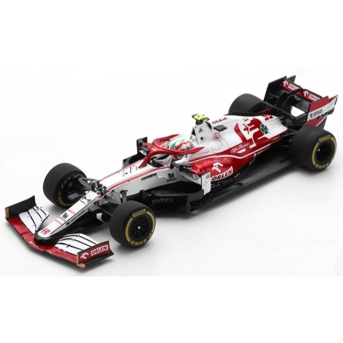 Alfa Romeo Racing ORLEN C41 No.99 Alfa Romeo Racing ORLEN - Abu Dhabi GP 2021  - Antonio Giovinazzi - 1:43 Scale Resin Model Car