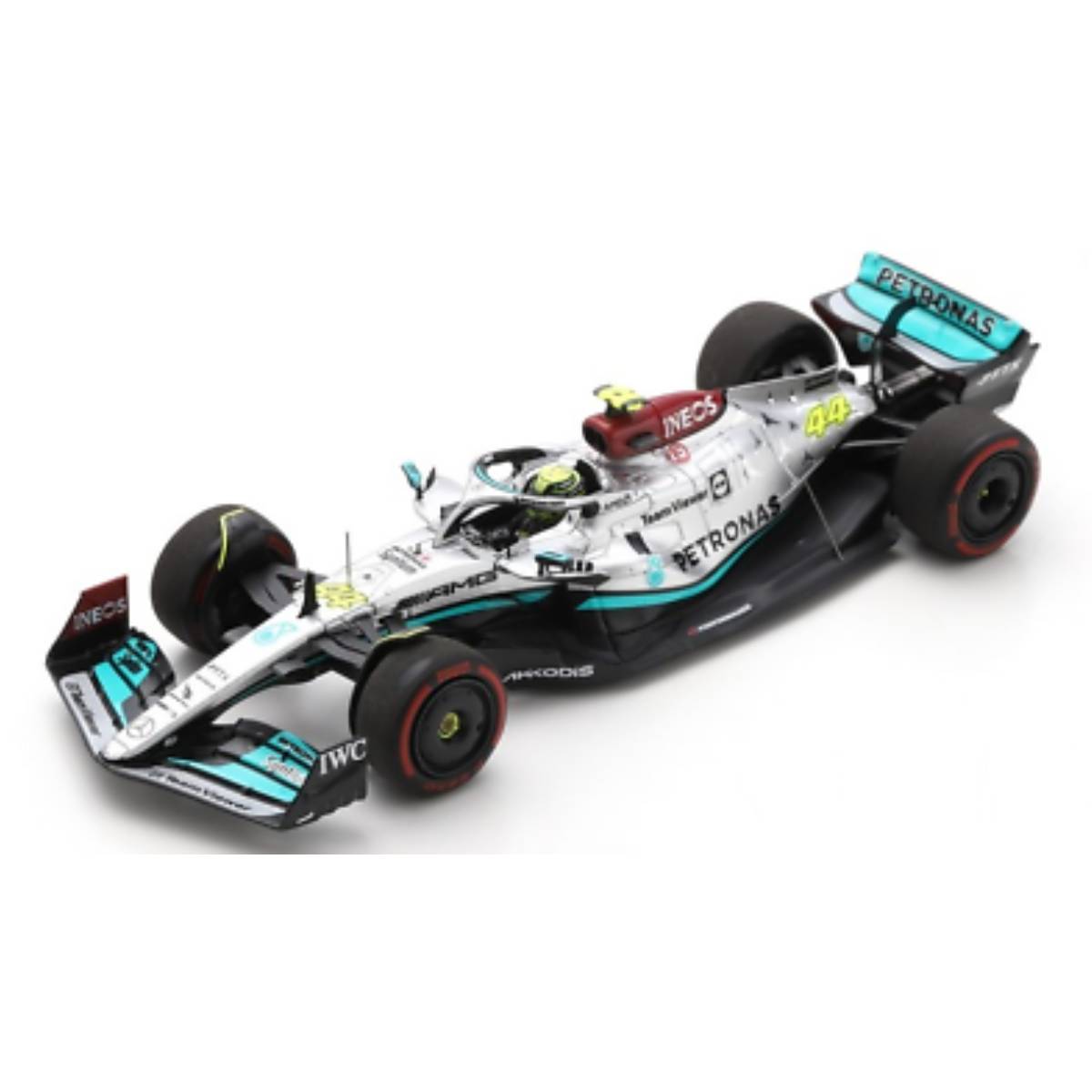 Mercedes-AMG Petronas F1 W13 E Performance No.44 Mercedes-AMG Petronas F1 Team - 3rd Bahrain GP 2022 - Lewis Hamilton - 1:43 Scale Resin Model Car