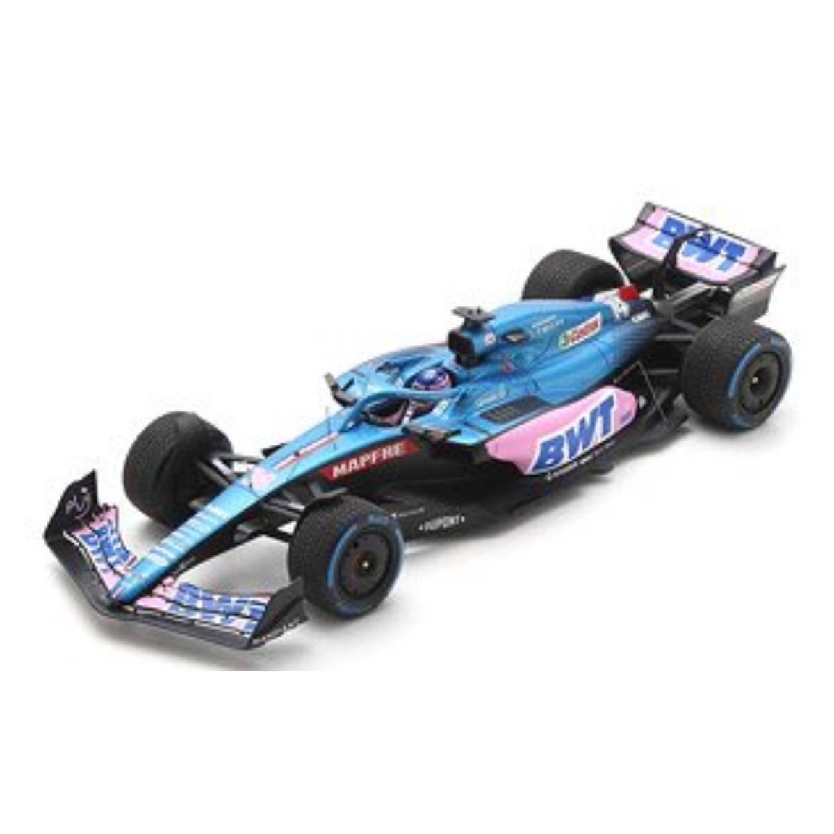 Alpine A522 No.14 BWT Alpine F1 Team - 7th Monaco GP 2022 - Fernando Alonso - 1:43 Scale Resin Model Car