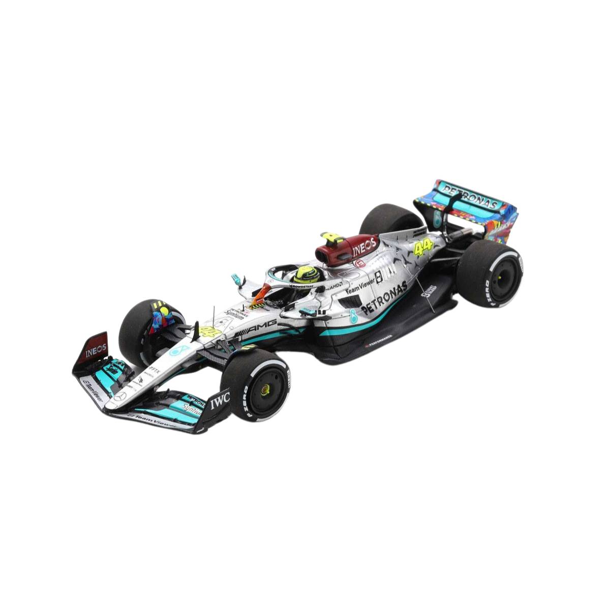 Mercedes-AMG Petronas F1 W13 E Performance No.44 Mercedes-AMG Petronas F1 Team - Miami GP 2022 - Lewis Hamilton - 1:43 Scale Resin Model Car