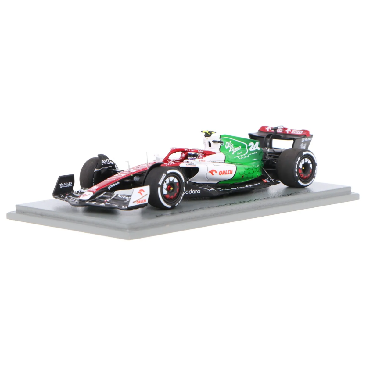 Alfa Romeo F1 Team ORLEN C42 No.24 Alfa Romeo F1 Team ORLEN - Azerbaijan GP 2022 - Zhou GuanYu - 1:43 Scale Resin Model Car