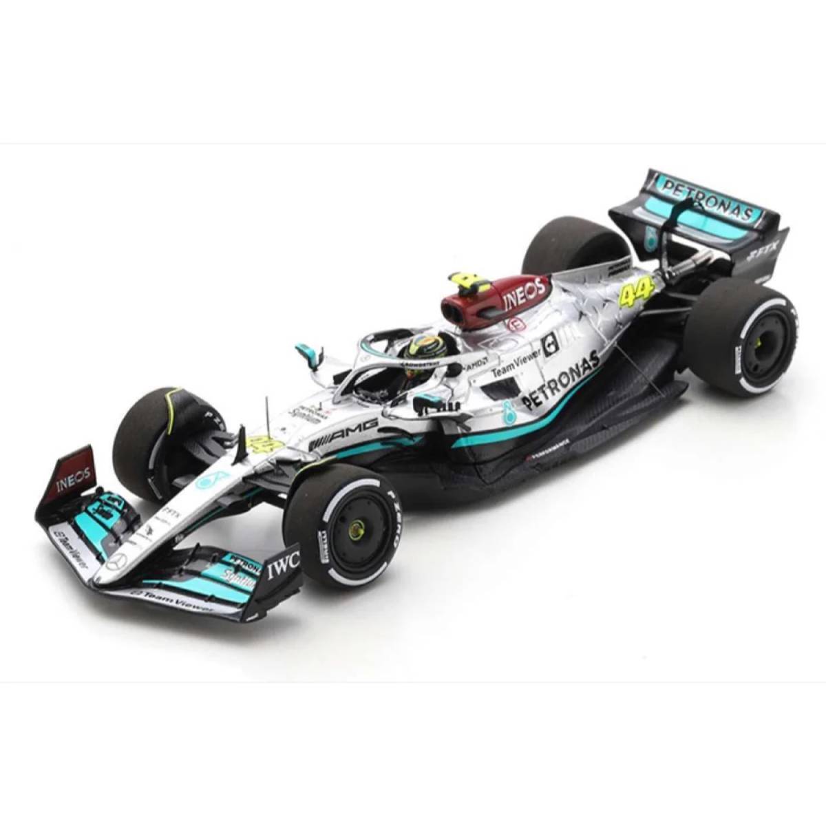 Mercedes-AMG Petronas F1 W13 E Performance No.44 Mercedes-AMG Petronas F1 Team - 2nd French GP 2022 - Lewis Hamilton.  300th GP - 1:43 Scale Resin Model Car