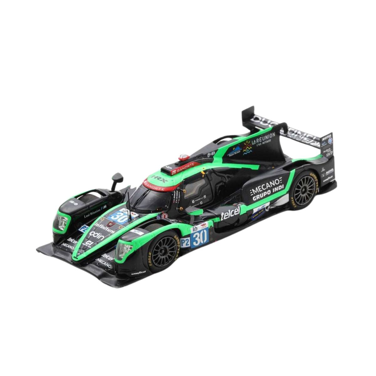 Oreca 07 - Gibson No.30 Duqueine Team - 24H Le Mans 2022 - R. Bradley - G. Rojas - R. de Gerus - 1:43 Scale Resin Model Car