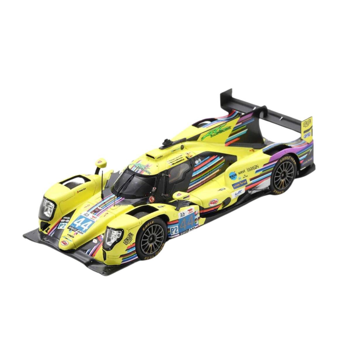 Oreca 07 - Gibson No.44 ARC Bratislava - 24H Le Mans 2022 - M. Konopka - B. Viscaal - T. Vautier - 1:43 Scale Resin Model Car