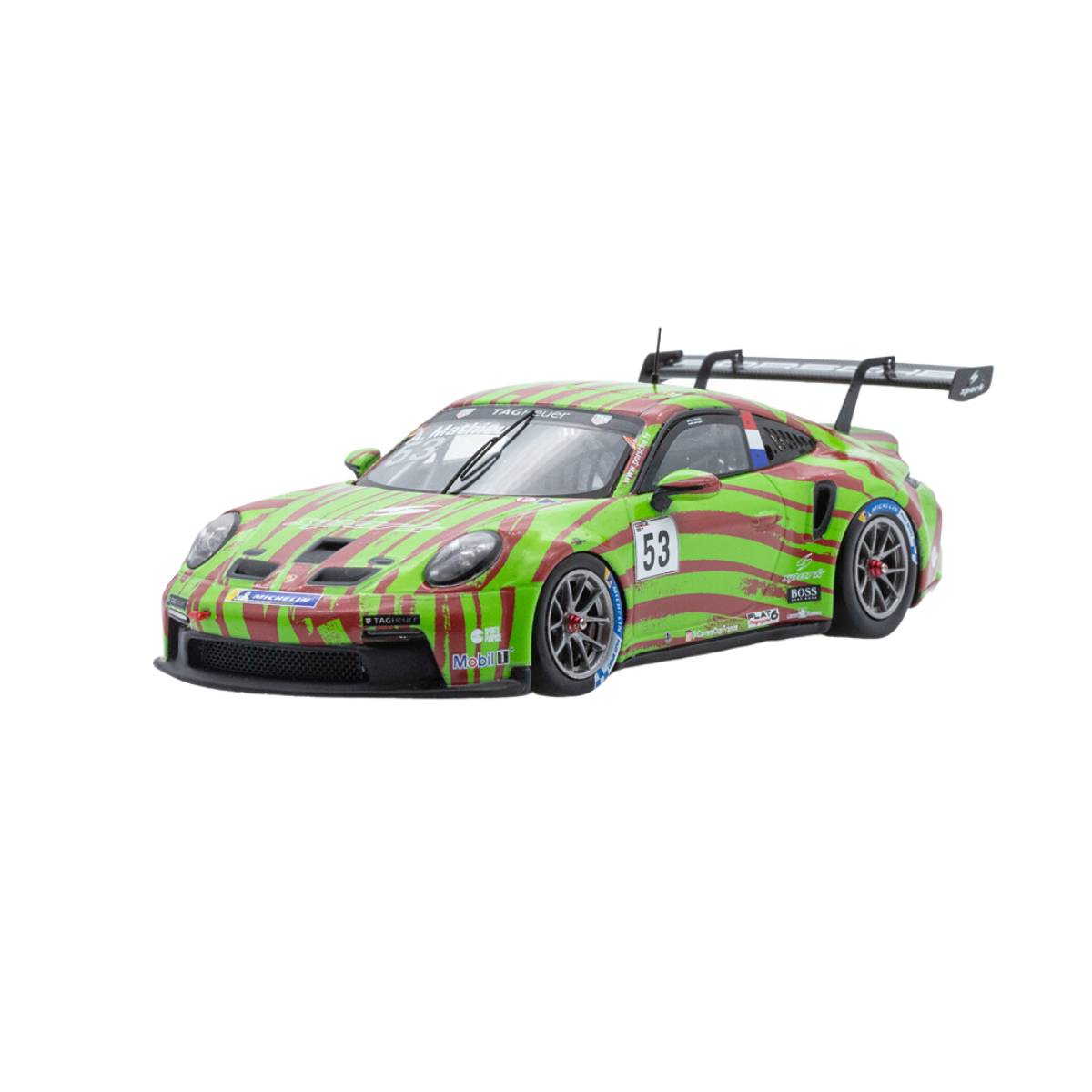 Porsche 911 GT3 Cup No.53 Porsche Carrera Cup France Barcelone 2021 - Spark Motorsport - Arthur Mathieu.  Limited 300 - 1:43 Scale Resin Model Car