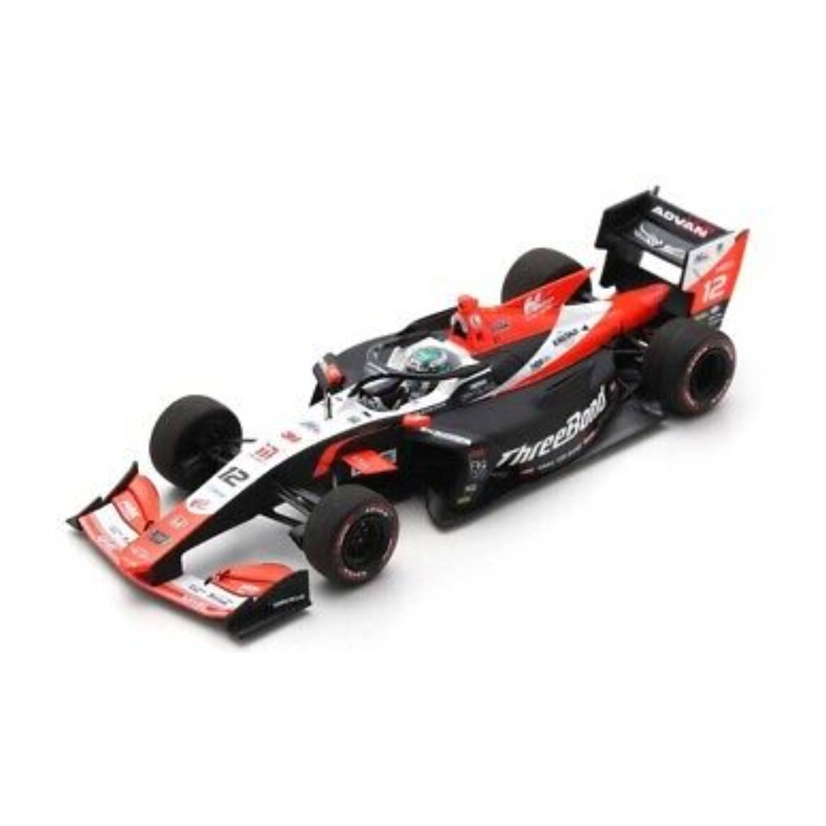 SF19 No.12 ThreeBond Drago CORSE M-TEC HR-417E - Super Formula 2022 - Nirei Fukuzumi.  Limited 500 - 1:43 Scale Resin Model Car